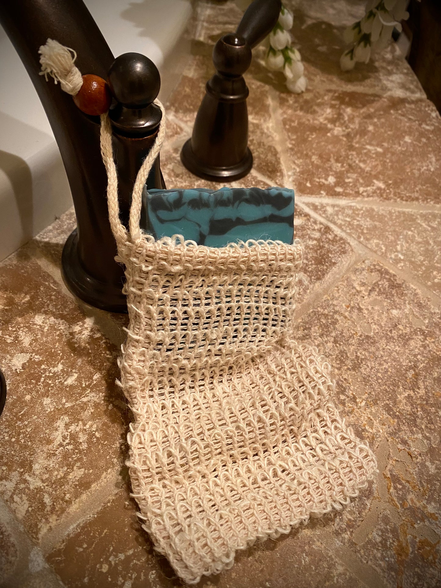 Sisal soap bag